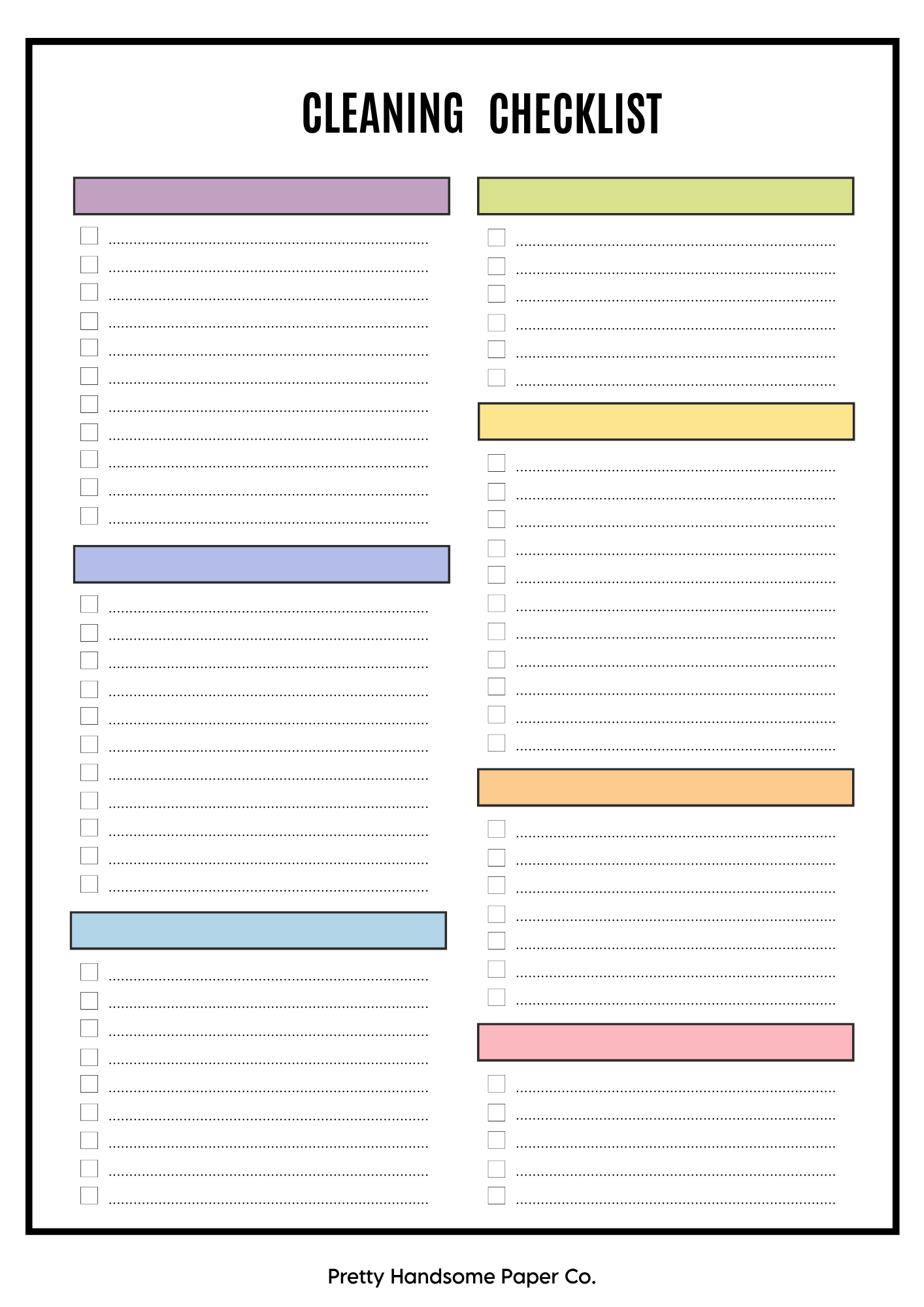 ADHD Cleaning Planner (PHYSICAL)
