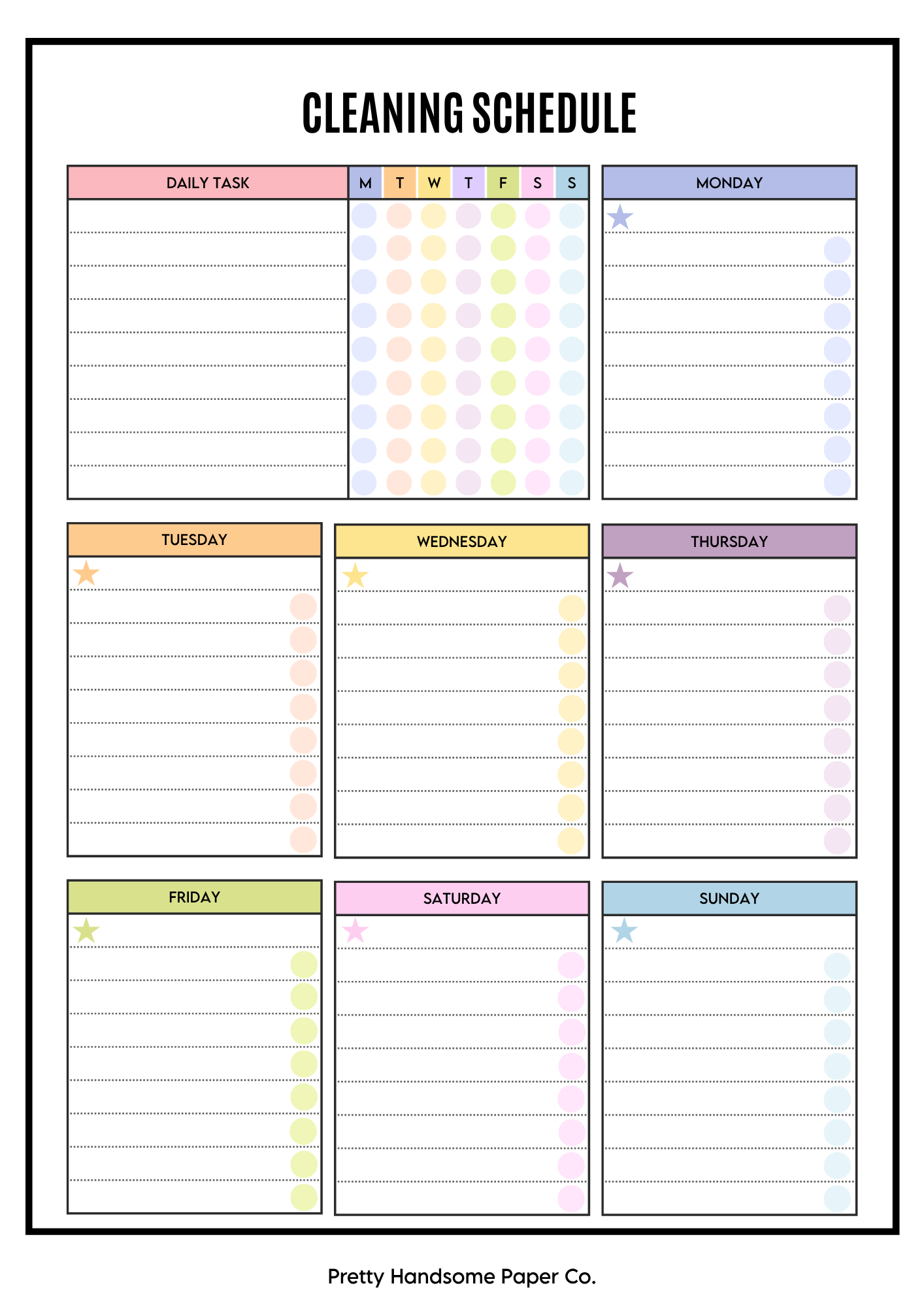 ADHD Cleaning Planner (PHYSICAL)